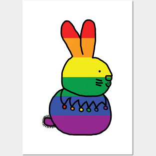 Pride Bunny Rabbit Posters and Art